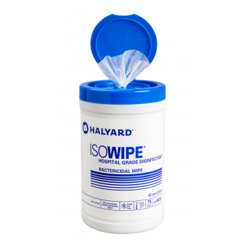Halyard Isowipe Bactericidal Wipe Canisters  - 