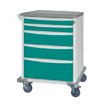 Capsa 9 High, I-SERIES Medical Cart - Ever Green   - 