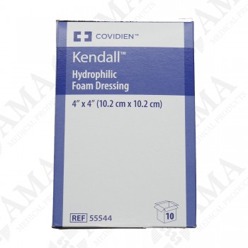 Covidien Kendall - Hydrophilic Foam Dressing 10.2 x 10.2cm  - 