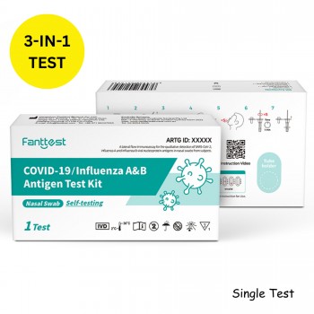 Fanttest COVID-19 /Influenza A&B 3-in-1 Antigen Test Kit  - 