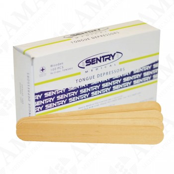 Sentry Medical Wooden Tongue Depressor 150x18mm  - 