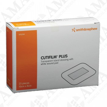 Smith & Nephew Cutifilm Plus Waterproof Film Island Dressing 8 x 10 cm  - 